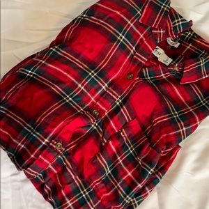 Hollister red flannel